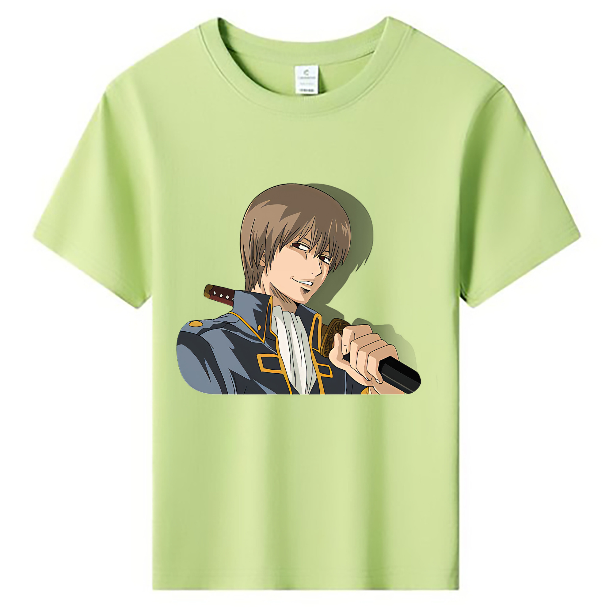 （画像用） ぎんたま 坂田銀時（さかたぎんとき） 神楽 志村新八（しむら しんぱち） GINTAMA Sakata Gintoki Kagura Shimura Shinpachi 綿100％キッズTシャツ（フロントプリント）